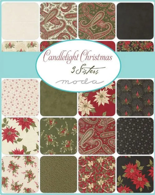 Moda Fabrics Candlelight Christmas Fat Quarter 100% Cotton (44420AB), Sold By The Bundle This bundle also includes a Panel (24"x45")