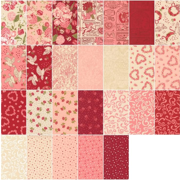 Stacy Iest HSU Je T'Aime Layer Cake 42 10-inch Squares Moda Fabrics 20990LC
