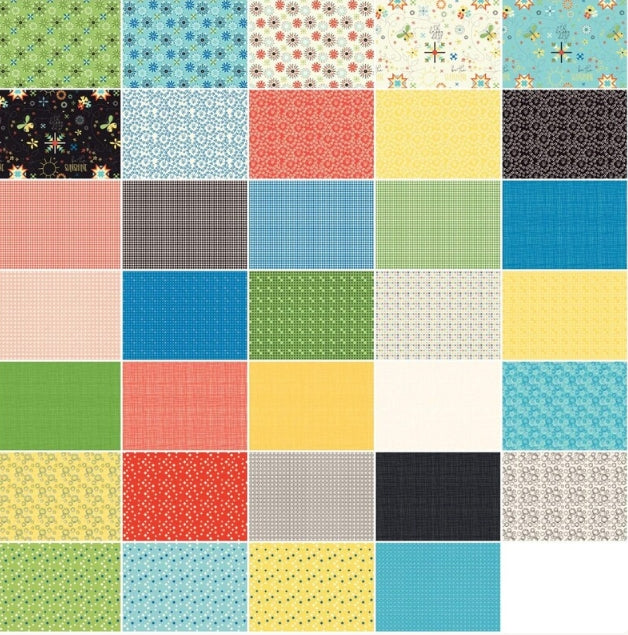 Sandy Gervais Fabric "Oh Happy Day" 10 Inch Stacker, 42 Pcs (10-10310-42) by Riley Blake