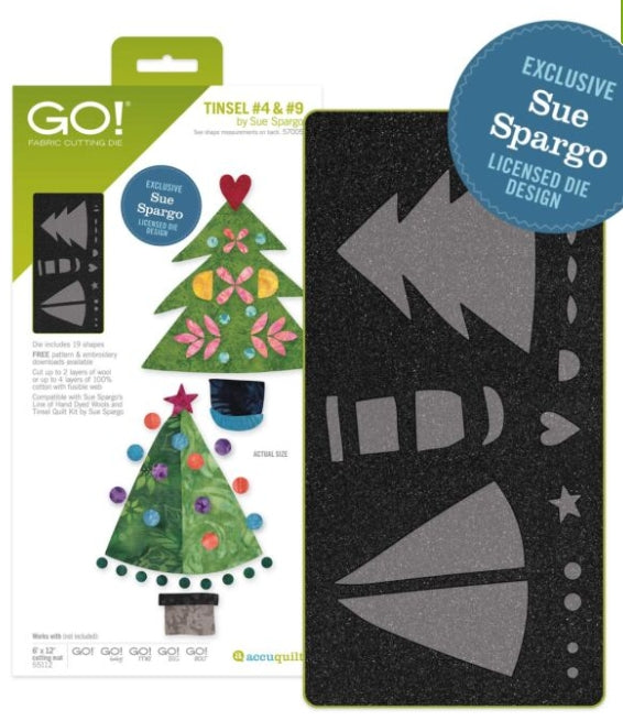 GO! Tinsel #4 & #9 Die by Sue Spargo #57005
