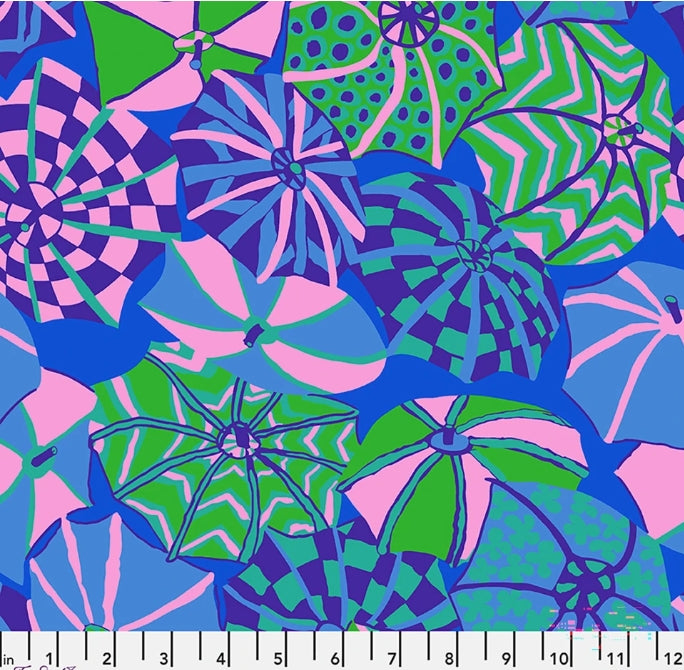 45" Wide Kaffe Fassett 100% Cotton English Summer Cool PWBM104 Sold By The Yard