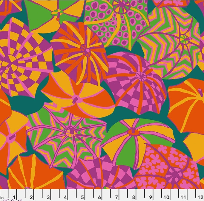 45" Wide Kaffe Fassett 100% Cotton English Summer Red PWBM104 Sold By The Yard