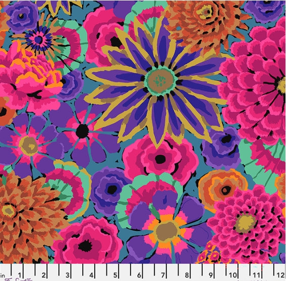 45" Wide Kaffe Fassett 100% Cotton Enchanted Purple PWGP172 Sold By The Yard