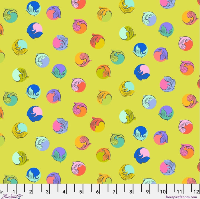 45" Wide Tula Pink Gum Drop-Apple (PWTP286.APPLE) 100% Cotton, Sold By The Yard