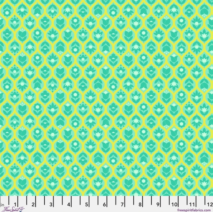 45" Wide Tula Pink Beg Your Garden-Apple (PWTP288.APPLE) 100% Cotton, Sold By The Yard