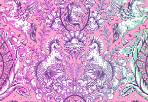 45" Wide Tula Pink Pony Tales-Wildorchid (PWTP284.WILDORCHID) 100% Cotton, Sold By The Yard