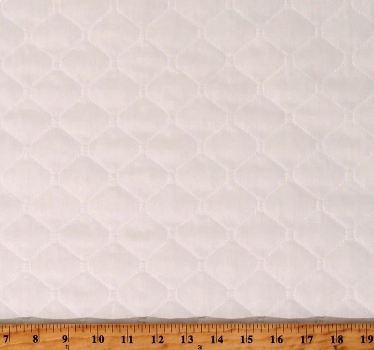 42" Wide Single Faced Quilted Natural Fabric (262-099), Sold By The Yard