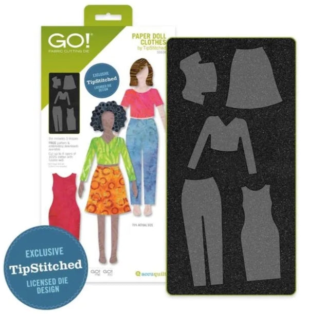 Accuquilt GO! Paper Doll by Tip Stitched Die #55637