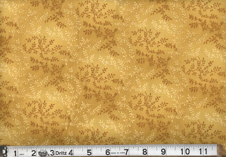 108" Quilt Backing 100% Cotton Tonal Vineyard Golden