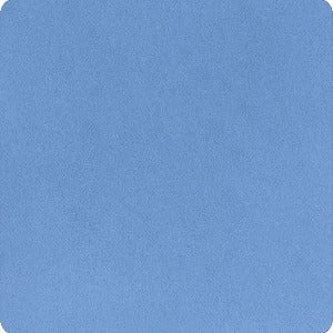 60" Minky 100% Polyester Solid Blue Bell