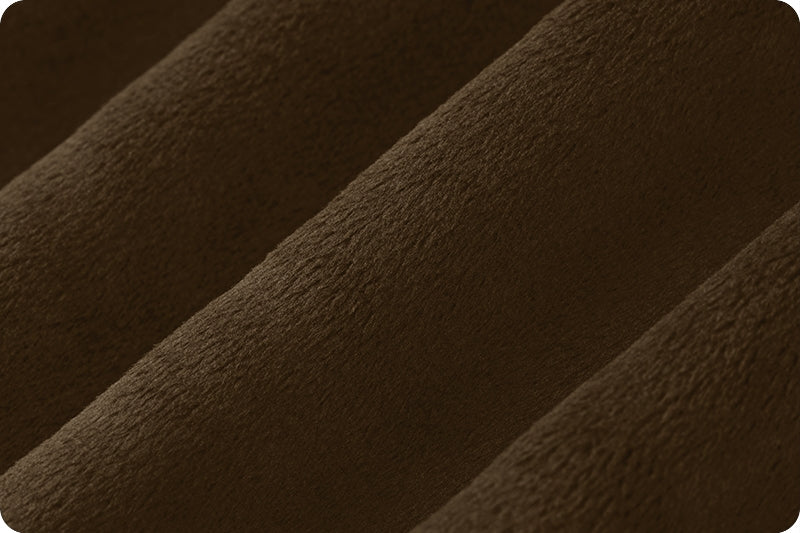 90" Minky 100% Polyester Smooth Solid Brown C390