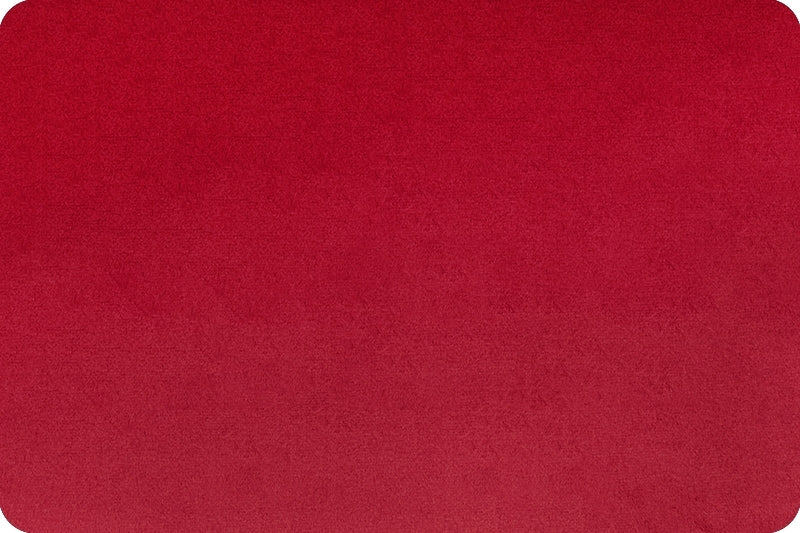 60" Minky 100% Polyester Smooth Solid Crimson