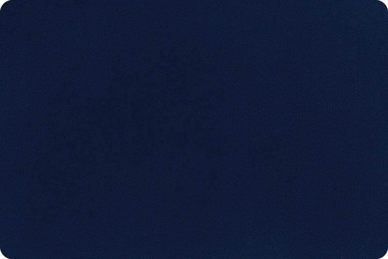 60" Minky 100% Polyester Smooth Solid Navy