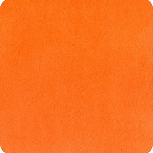 60" Minky Smooth Solid Orange 100% Polyester