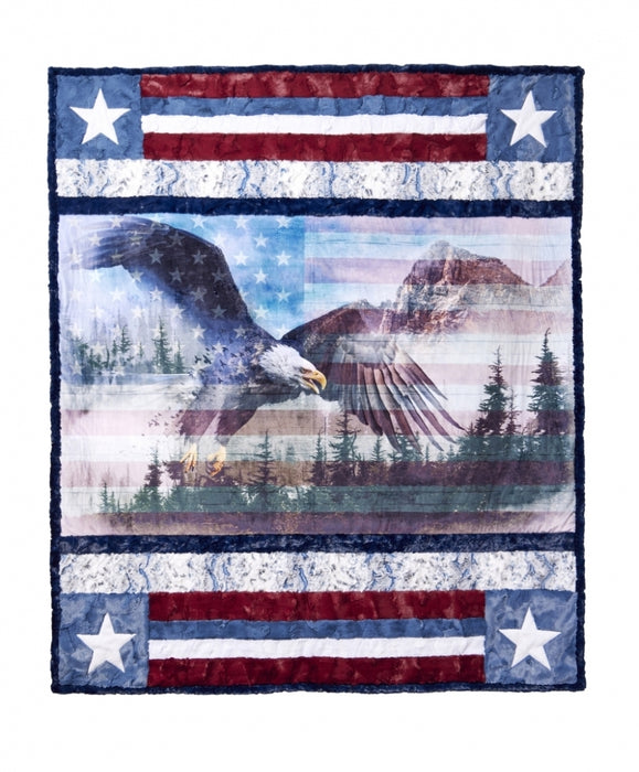 Shannon Fabrics Borderline Cuddle Kit Home of the Brave