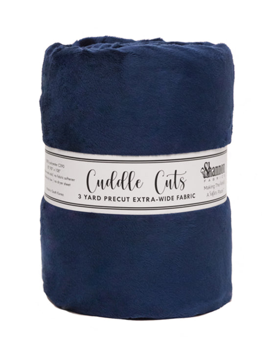Shannon Fabrics 110"x 108" Extra wide Pre-cut Cuddle Navy (CK3110)