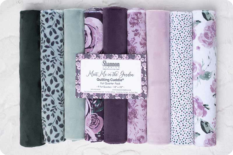 Shannon Fabrics Quilting Cuddle Fat Quarter Pack Meet Me in the Garden