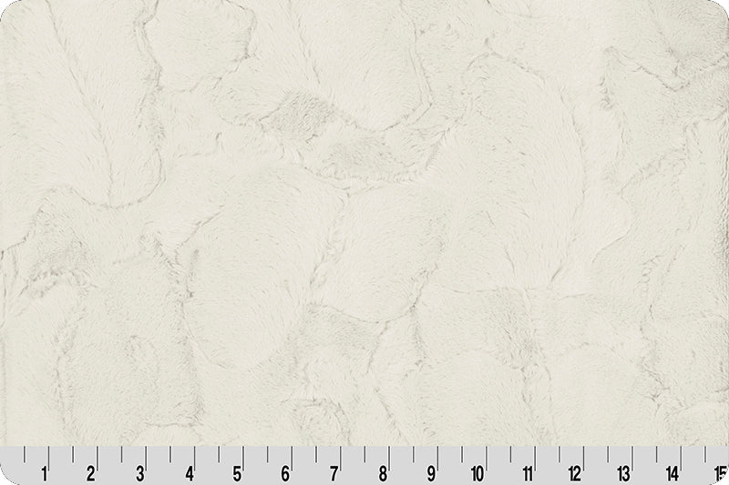 60" Wide Shannon Fabrics Luxe Cuddle Hide Natural 100% Polyester Sold by The Yard