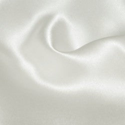 60" Wide White Crepe Back Satin Solid (#07200-WHITE) Sold By The Yard