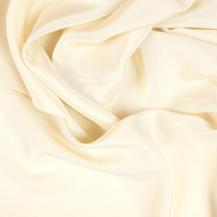 60" Dress Crepe 100% Polyester Solid Ivory Sold by The Yard