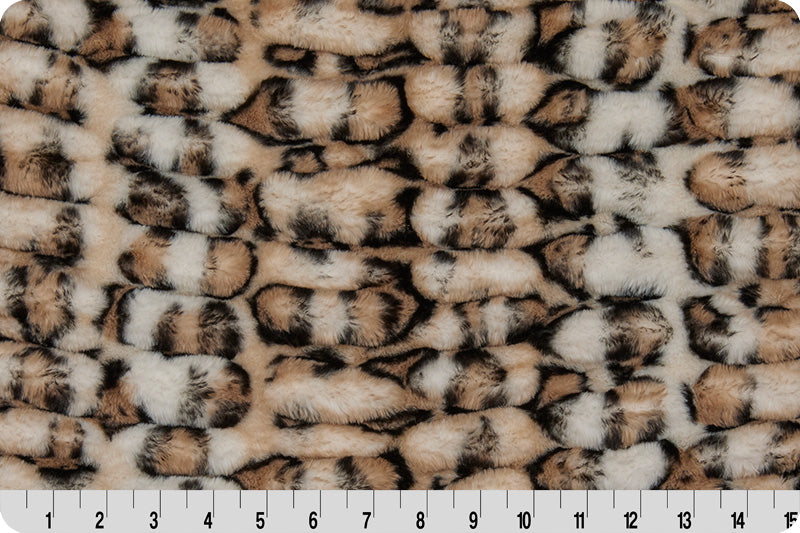 Shannon Fabrics Petite 30" x 36" Luxe Cuddle Blanket Milan Clouded Leo Sand