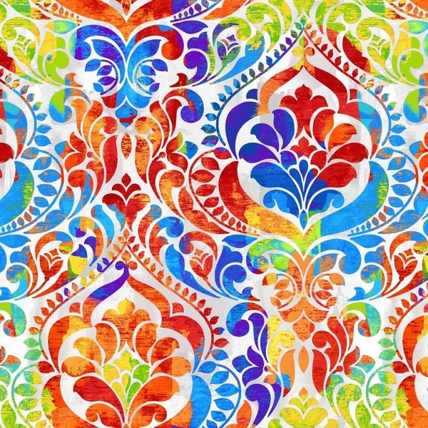 118" Wide Quilt Backing You Damask Rainbow (8568-108) 100% Cotton
