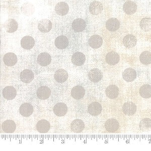 45" Wide Basic Grey Grunge Hits The Spot White Paper 30149 11 100% Cotton Sold by The Yard
