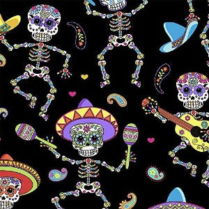 45" Dancing Day of the Dead Bright  C6538