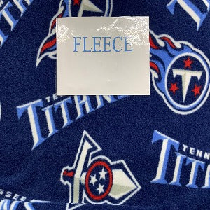 60" Fleece 100% Polyester Tennessee Titans #70172D