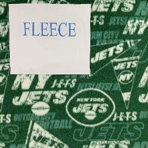 60" Wide Fleece 100% Polyester New York Jets Retro #70293D