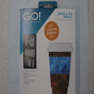 Accuquilt GO Fabric Cutting Die Coffee and Tea Medley #55212