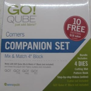 Accuquilt GO Qube 4" Companion Set Corners #55230