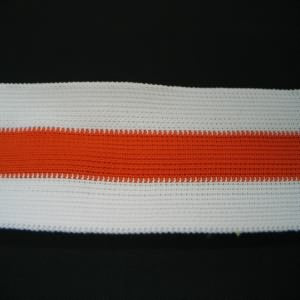 Cheerbraid 1 1/2" Polyester White/Orange/White