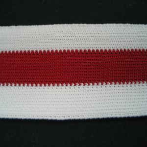 Cheerbraid 1 1/2" Polyester White/Red/White
