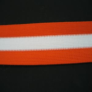Cheerbraid 1 1/2" Polyester Orange/White/Orange