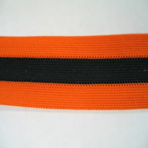 Cheerbraid 1 1/2" Polyester Orange/Black/Orange