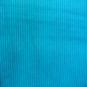 60" Corduroy Large Wale Solid Turquoise
