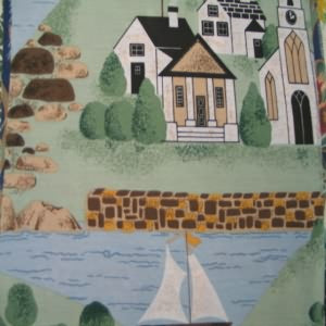 90" Cheater Quilt Top Scene on the Coast Contents 50/50