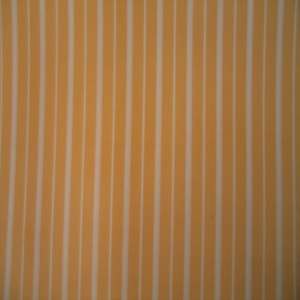 45" China Silk 100% Polyester Stripe Orange and White