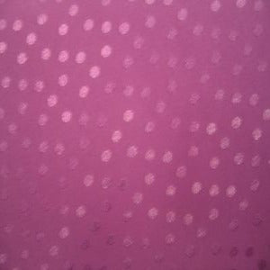 45" China Silk 100% Polyester Dots Raspberry