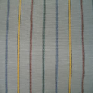 45" Stripe Blue-Gray, Yellow, Blue, Green and Red Poly/Cotton