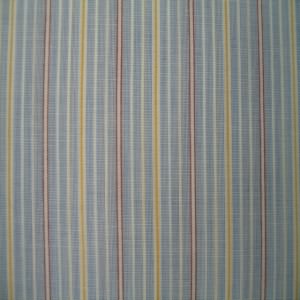 45" Stripe Blue, Red, Gold and White Poly/Cotton