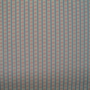 45" Stripe Blue, White and Peach 100% Cotton