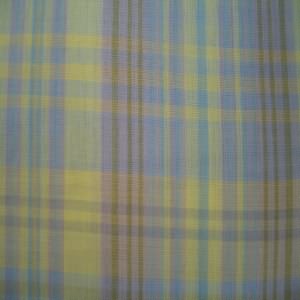 45" Plaid Yellow, Blue and Purple Poly/Cotton