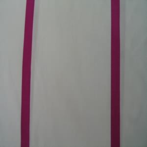 45" Stripe Hot Pink and White