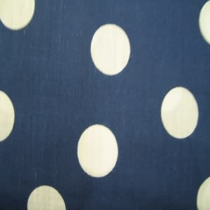 45" Dot 1" White with Blue Background