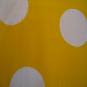 45" Dot 2" White with Bright Yellow Background