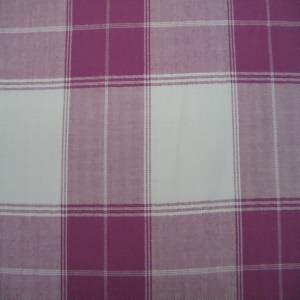 45" Plaid Gray and Maroon 100% Cotton