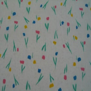 45" Floral Rose, Yellow, Green, Pink with White Background