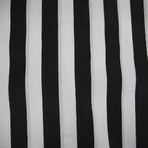 45" Stripe 1" Black and White